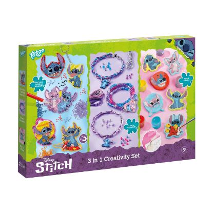 Picture of Totum: Disney Stitch - 3 In 1 Creativity Set (Diamond Paint Magnets & Model Paint) (TT700161)