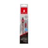 Picture of Spartan Gear - Double Sided USB Cable (Type C) (length: 2m - compatible with playstation 5, xbox series x/s, tablet, mobile) (colour: Red)