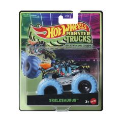 Picture of Mattel Hot Wheels: Monster Trucks Glow In The Dark - Skelesaurus Vehicle (JCG70)