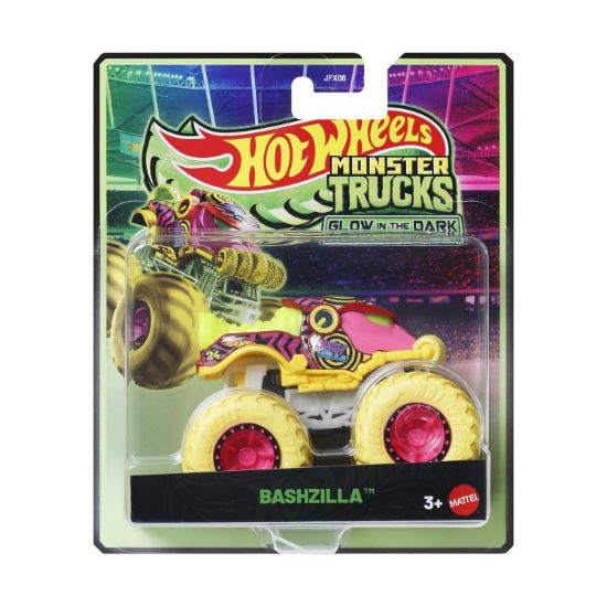 Picture of Mattel Hot Wheels: Monster Trucks Glow In The Dark - Bashzilla Vehicle (JFX23)