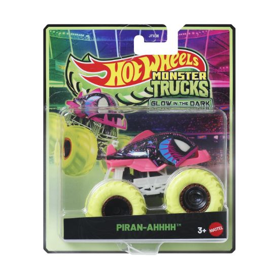 Picture of Mattel Hot Wheels: Monster Trucks Glow In The Dark - Piran-Ahhhh Vehicle (JFX13)