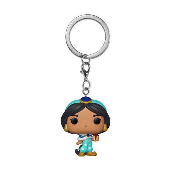 Picture of Funko Pocket Pop!: Princess Holiday - Jasmine Vinyl Figure Keychain