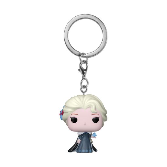 Picture of Funko Pocket Pop!: Princess Holiday - Elsa Vinyl Figure Keychain