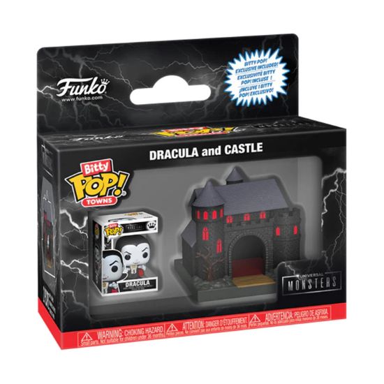 Picture of Funko Bitty Pop! Towns: Universal Monsters - Dracula and Castle Vinyl Figures