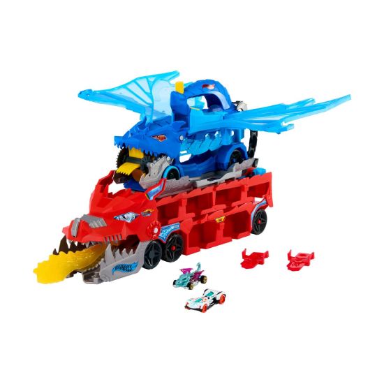 Picture of Mattel Hot Wheels: City - Ultimate Dual Dragon Transporter (JBM72)