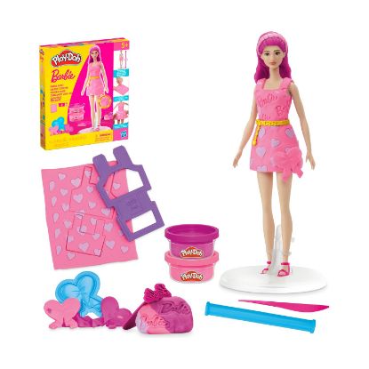 Picture of Hasbro Play-Doh: Fashion - Barbie Designer Dolls Hearts And Hair (G1357)