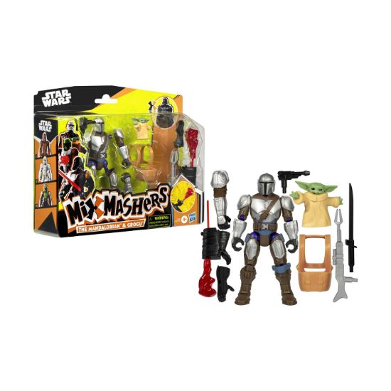 Picture of Hasbro Disney Mixmashers: Star Wars - The Mandalorian & Grogu Deluxe Figures (G0300)