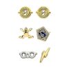 Picture of Carat Shop Harry Potter - Stud Earring Set Time Turner, Chocolate Frog, Glasses & Lightning Bolt (WE0106)