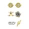 Picture of Carat Shop Harry Potter - Stud Earring Set Time Turner, Chocolate Frog, Glasses & Lightning Bolt (WE0106)