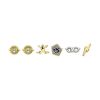 Picture of Carat Shop Harry Potter - Stud Earring Set Time Turner, Chocolate Frog, Glasses & Lightning Bolt (WE0106)