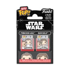 Picture of Funko Bitty Pop! 2-Pack: Star War - Princess Leia & Han Solo Vinyl Figures