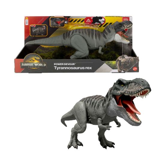 Picture of Mattel Jurassic World: : Movie Line Rebirth - Tyrannosaurus Rex Bite Attack (JCH02)