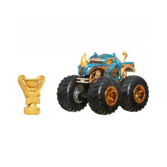 Picture of Mattel Hot Wheels Monster Trucks: 50 Bigfoot Trophy Champions - Rhinomite Vehicle (JDW03)