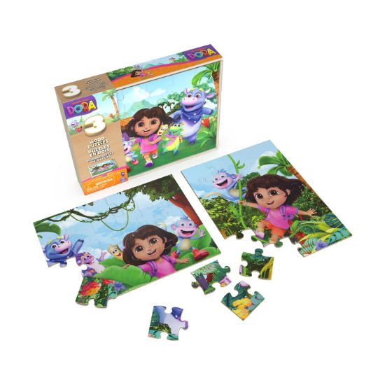 Picture of Spin Master Board Games:: Dora 3 Παιχνίδια Παζλ Με Τη Ντόρα (6071059)