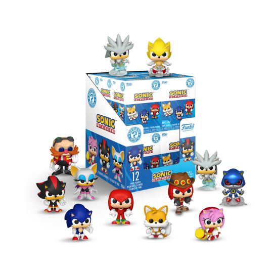 Picture of Funko Mystery Minis: Sonic The Hedgehog - Sonic, Tails, Amy, Knuckles, Shadow, Metal Sonic, Dr. Eggman, Silver, Rouge, Treasure Hunter Knuckles, Silver (Glows), Super Sonic (Glows) (Blind Box/Random) 