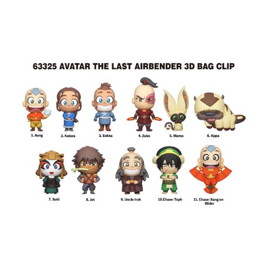 Picture of Monogram: Avatar The Last Airbender (Series1) (Blind Bag/Random) 3D Foam Bag Clips Figures (63325)