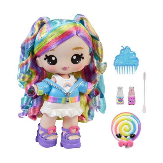 Picture of MGA Yummiland: Lip Gloss Doll - Skyler Rainbow Belt, with DIY Lip Gloss Kit (121022)