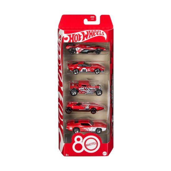 Picture of Mattel Hot Wheels: 1:66 Basic Line - Mattel 80 Year Anniversary set of 5 (JGK08)