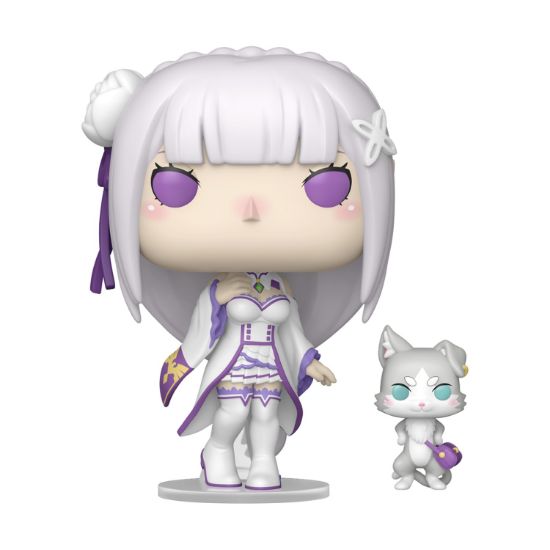 Picture of Funko Pop! Animation: Re:ZERO: Starting Life in Another World - Emilia with Puck #2112 Vinyl Figures