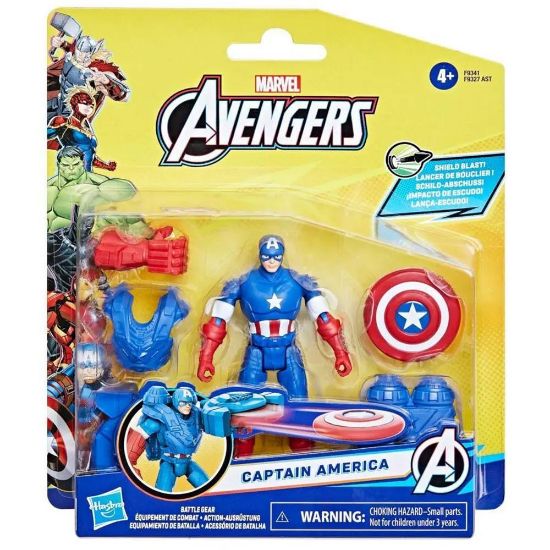 Picture of Hasbro Marvel: Avengers Battle Gear - Captain America Action Figure (F9341)*