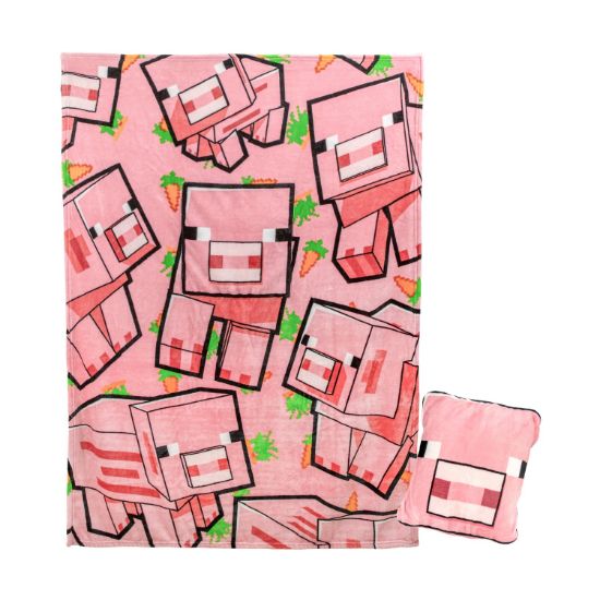 Picture of Paladone: Minecraft - Pig Cushion Blanket (PP13661MCF)
