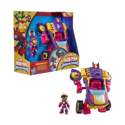Picture of Hasbro Disney Jr. Marvel: Iron Man And His Awesome Friends - Ironheart 2 in1 Mech Suit & Vehicle (G1476) *