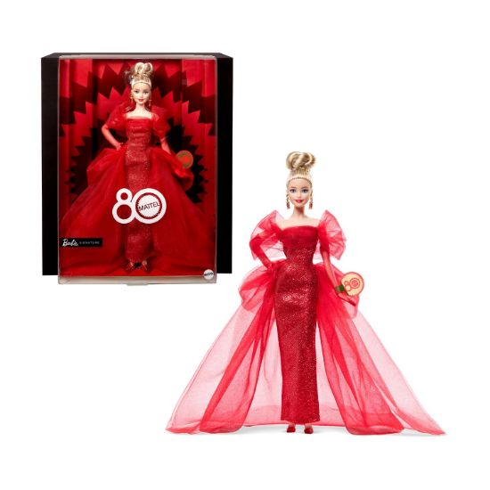 Picture of Mattel Barbie: Mattel 80th Anniversary Barbie Doll (JBJ17)
