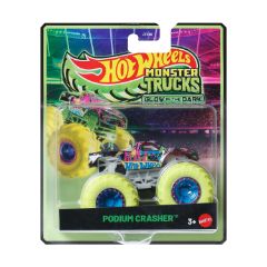 Picture of Mattel Hot Wheels: Monster Trucks Glow In The Dark - Podium Crasher Vehicle (JFX09)