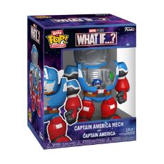 Picture of Funko Bitty Pop! Bitty Bots Marvel: What If…? - Captain America (Mech with Captain America) Vinyl Figure