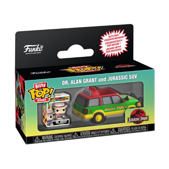 Picture of Funko Bitty Pop! Rides: Jurassic Park -  Dr. Alan Grant with Jurassic SUV Vinyl Figures