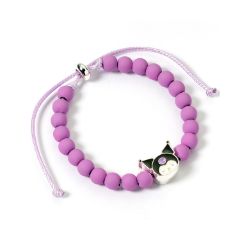 Picture of Carat Shop Hello Kitty - Purple Beaded Bracelet with Kuromi Charm (HKBB0003)