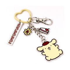 Picture of Carat Shop Hello Kitty - Pompompurin Keyring with Charms (HKKR0018)