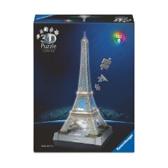 Picture of Ravensburger 3D Puzzle: 3D Iconics - Eiffel Tower Night Edition (216pcs)