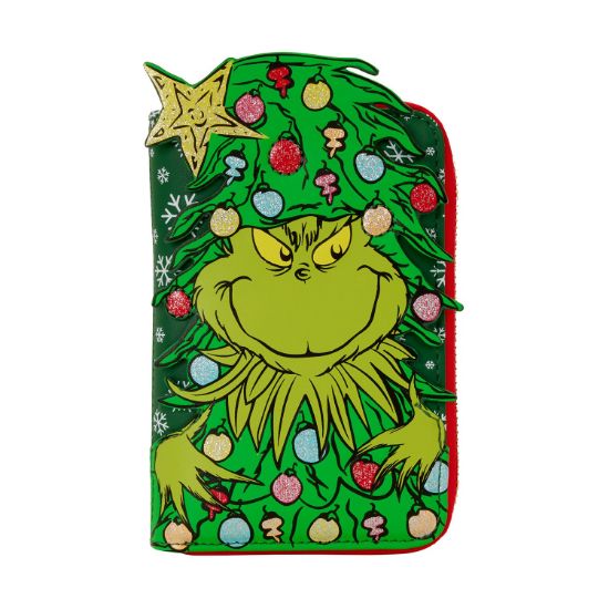 Picture of Loungefly: Dr. Seuss Grinch - Holiday Zip Around Wallet (DSSWA0026)