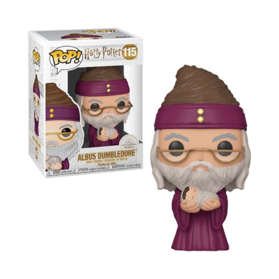 Picture of Funko Pop! Wizarding World: Harry Potter - Albus Dumbledore With Baby Harry #115 Vinyl Figure
