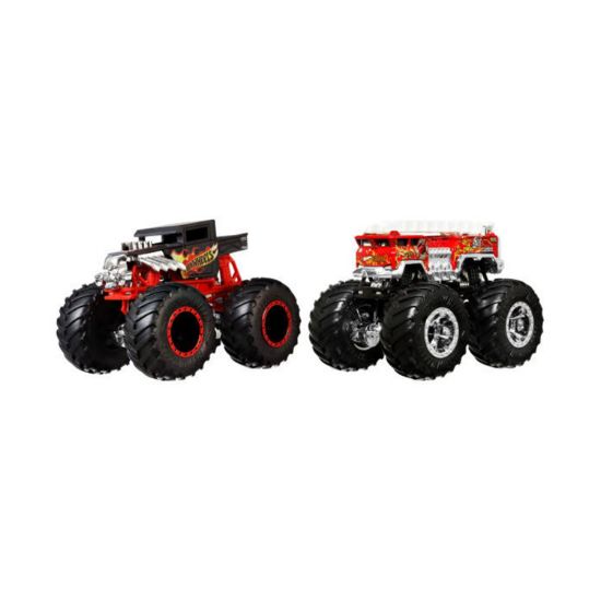 Picture of Mattel Hot Wheels Monster Trucks: Demolition Doubles - Bone Shaker VS 5 Alarm Vehicles (JLV72)