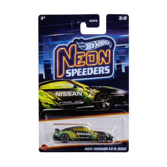 Picture of Mattel Hot Wheels Neon Speeders - 2017 Nissan GT-R (R35) (HLH75)