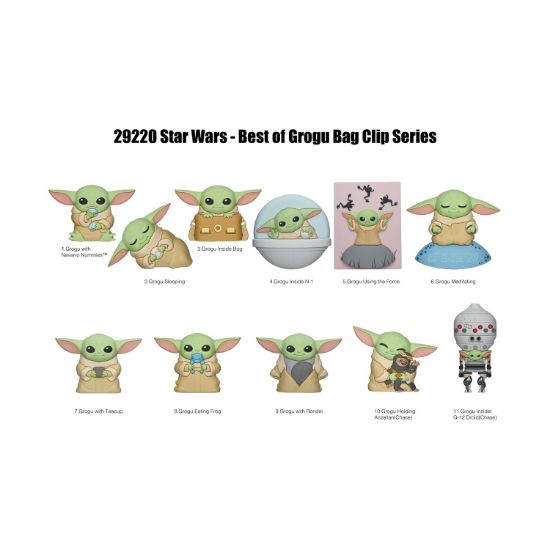 Picture of Monogram Star Wars: Best Of Grogu (Blind Bag/Random) 3D Foam Bag Clips Figures (29220)