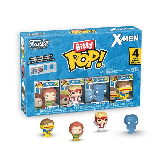 Picture of Funko Bitty Pop! 4-Pack: X-Men - Phoenix, Angel, Iceman, Cyclops Vinyl Figures