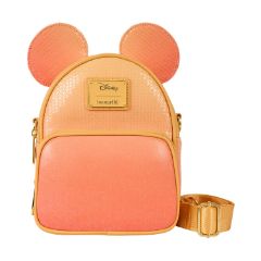 Picture of Loungefly Disney: Mickey Mouse Glitter Convertible Mini Backpack & Crossbody Bag (WDTB3327)