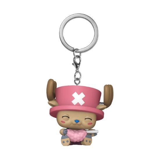 Picture of Funko Pocket Pop!: One Piece - Tony Tony Chopper (with Cotton Candy) Vinyl Figure Keychain