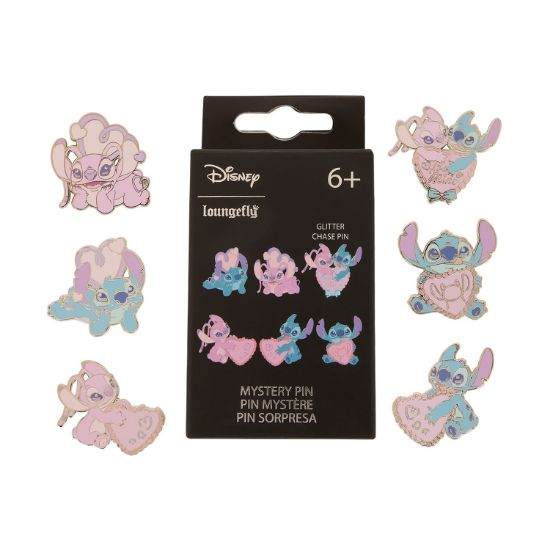 Picture of Loungefly Disney: Lilo & Stitch - Angel Hearts Mystery Box Pins - Eaches (WDPN4024-EA)
