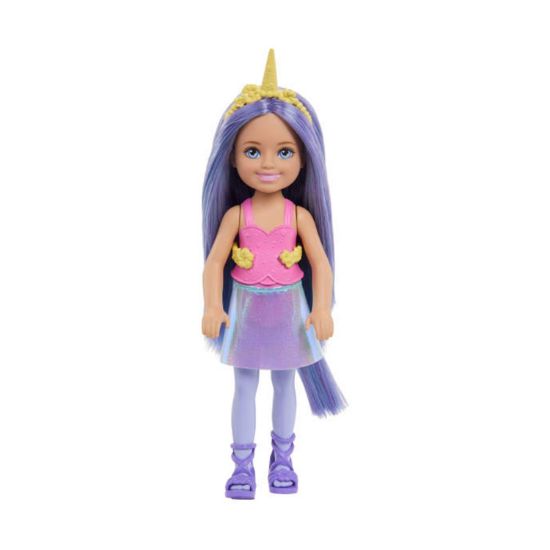 Picture of Mattel Barbie: Chelsea - Unicorn with Purple Hair Doll (JKH58)