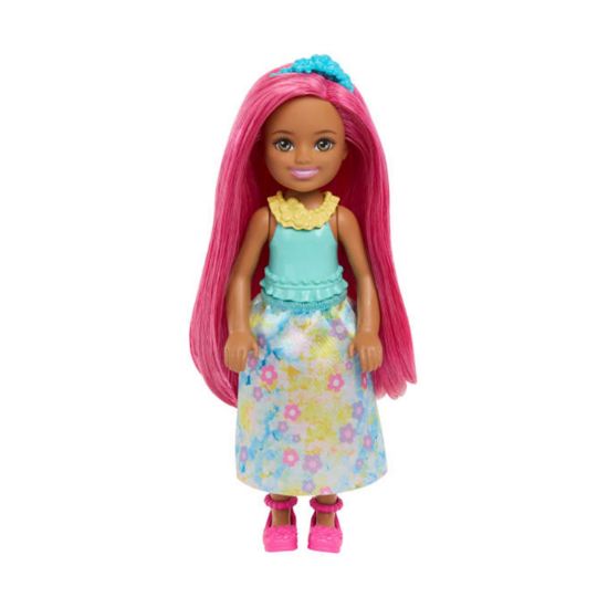 Picture of Mattel Barbie: Chelsea - Floral Blue Dress with Pink Hair Doll (JKH59)