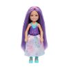 Picture of Mattel Barbie: Chelsea - Floral Purple Dress with Purple Hair Doll (JKH60)
