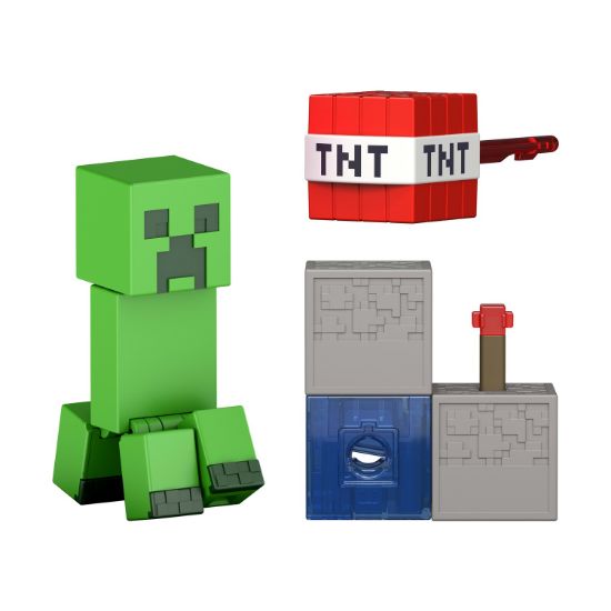Picture of Mattel Minecraft: Redstone Charged - Creeper 8cm Figure (JJR92)