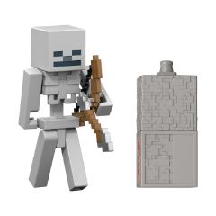 Picture of Mattel Minecraft: Redstone Charged - Skeleton 8cm Figure (JJR93)