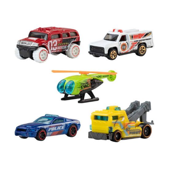 Picture of Mattel Hot Wheels - Priority Patrol (Set Of 5) (JKG09)