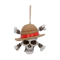 Picture of Nemesis Now: One Piece - Luffy Jolly Roger Hanging Ornament (8.5x5cm) (B7358A26)