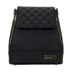 Picture of Loungefly: Black Pin Trader Convertible Mini Backpack & Crossbody Bag (LFBK0218)